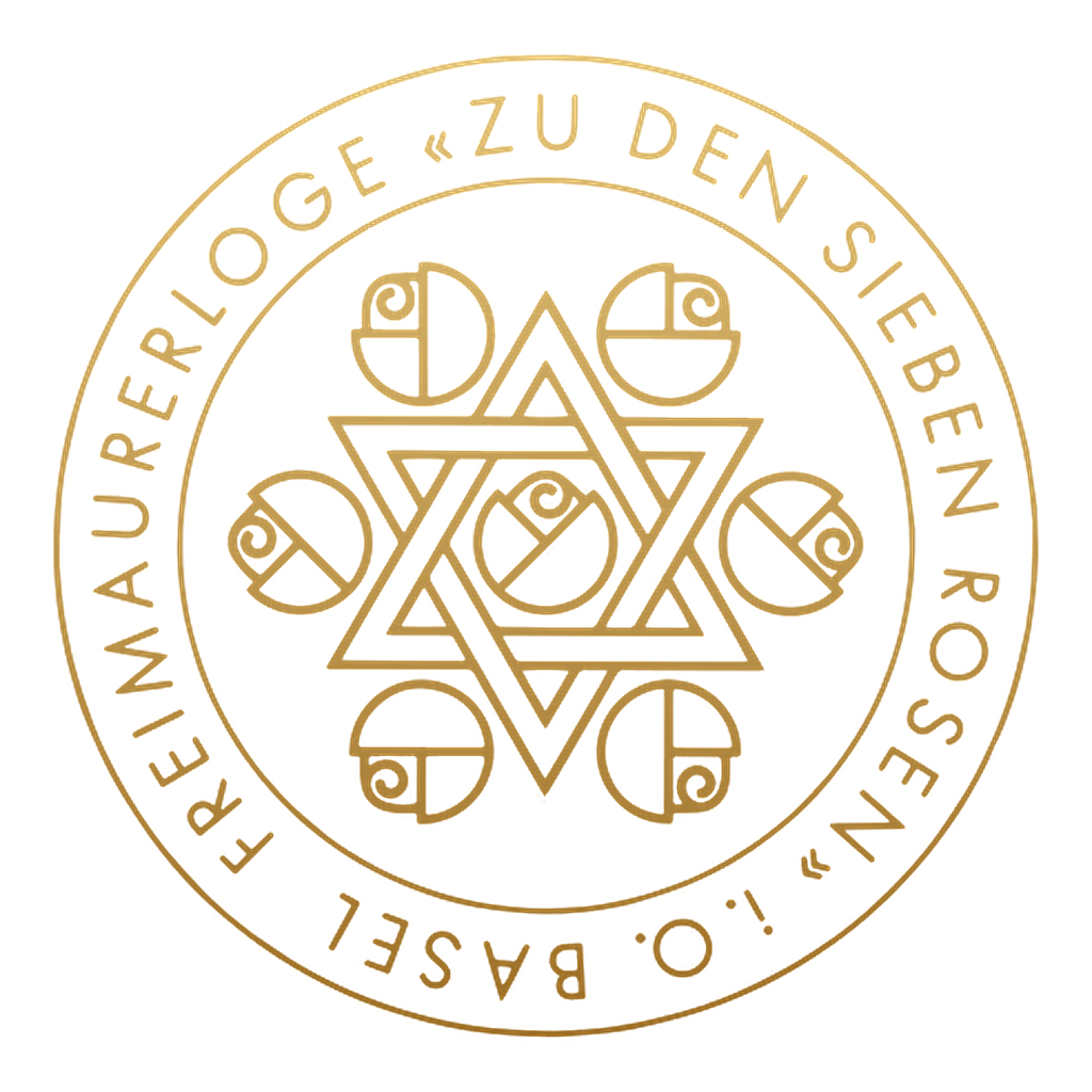 Emblem der Freimaurerloge Zu den Sieben Rosen
